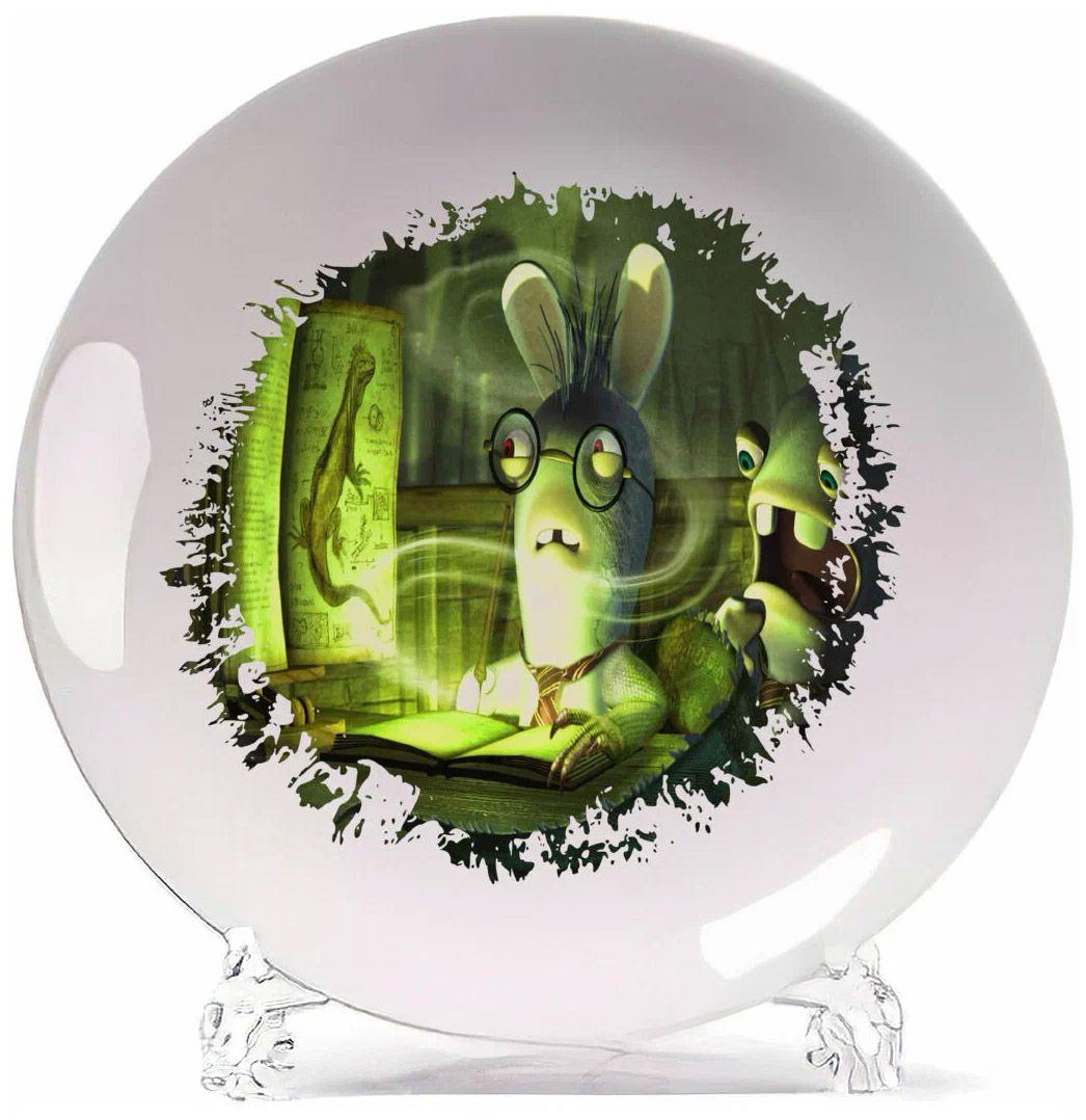 

Тарелка CoolPodarok Rayman Raving Rabbids Кролики Книги