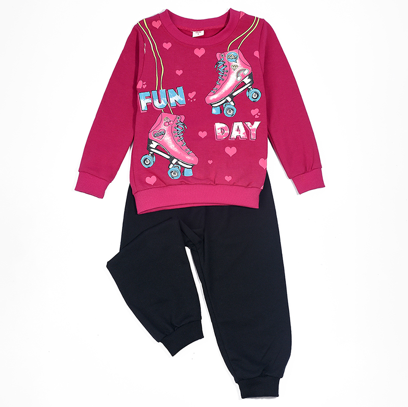 

Костюм спортивный Baziator FUN DAY, фиолетовый, 110, FUN DAY