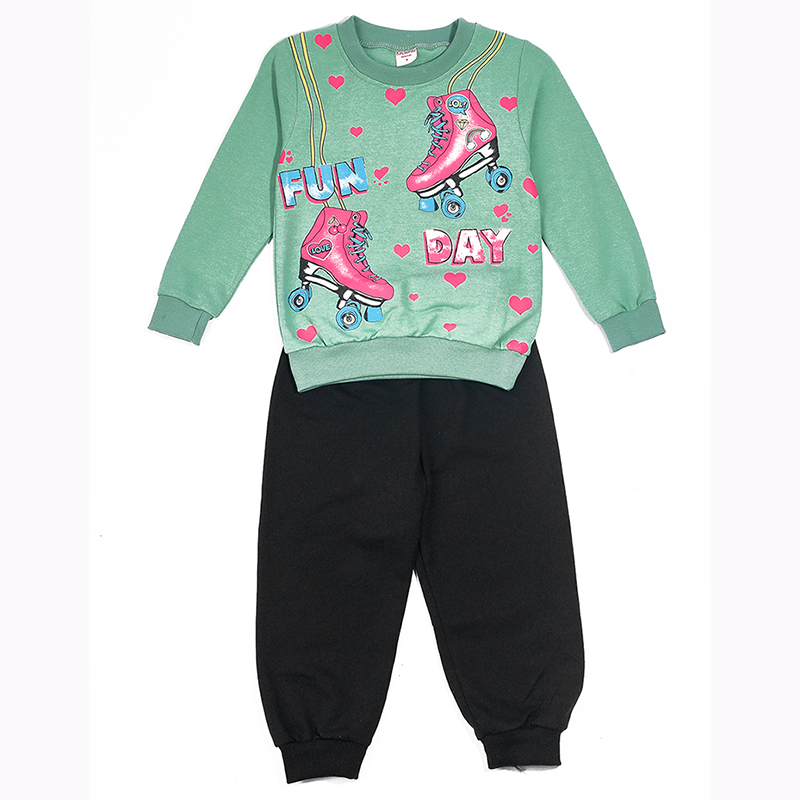 фото Костюм спортивный baziator fun day, зеленый, 110