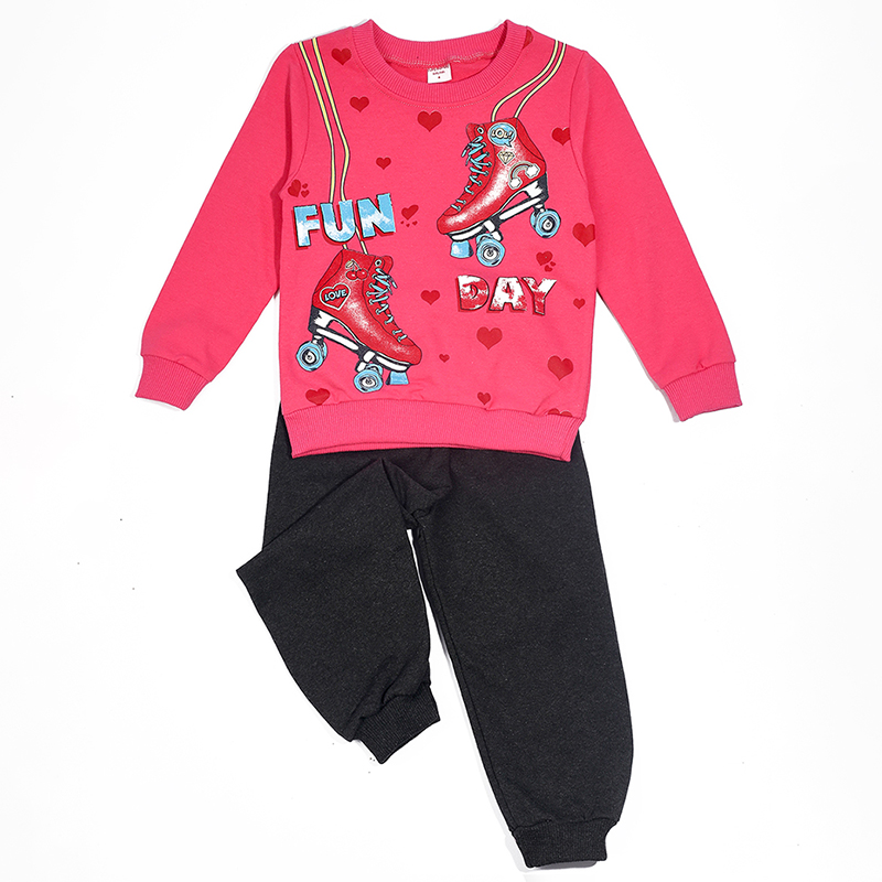 фото Костюм спортивный baziator fun day, ярко-розовый, 116