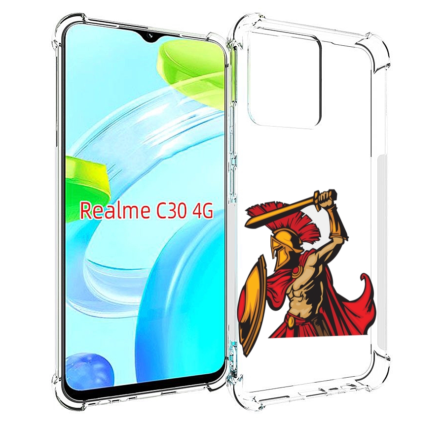

Чехол MyPads римский-воин для Realme C30 4G / Narzo 50i Prime, Прозрачный, Tocco