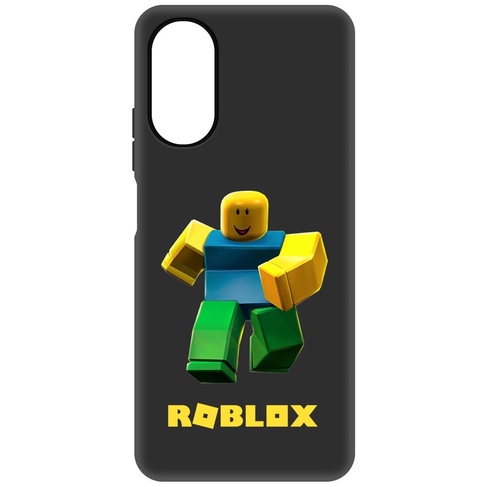 

Чехол-накладка Софт Roblox-Классический Нуб для Oppo A17, Черный