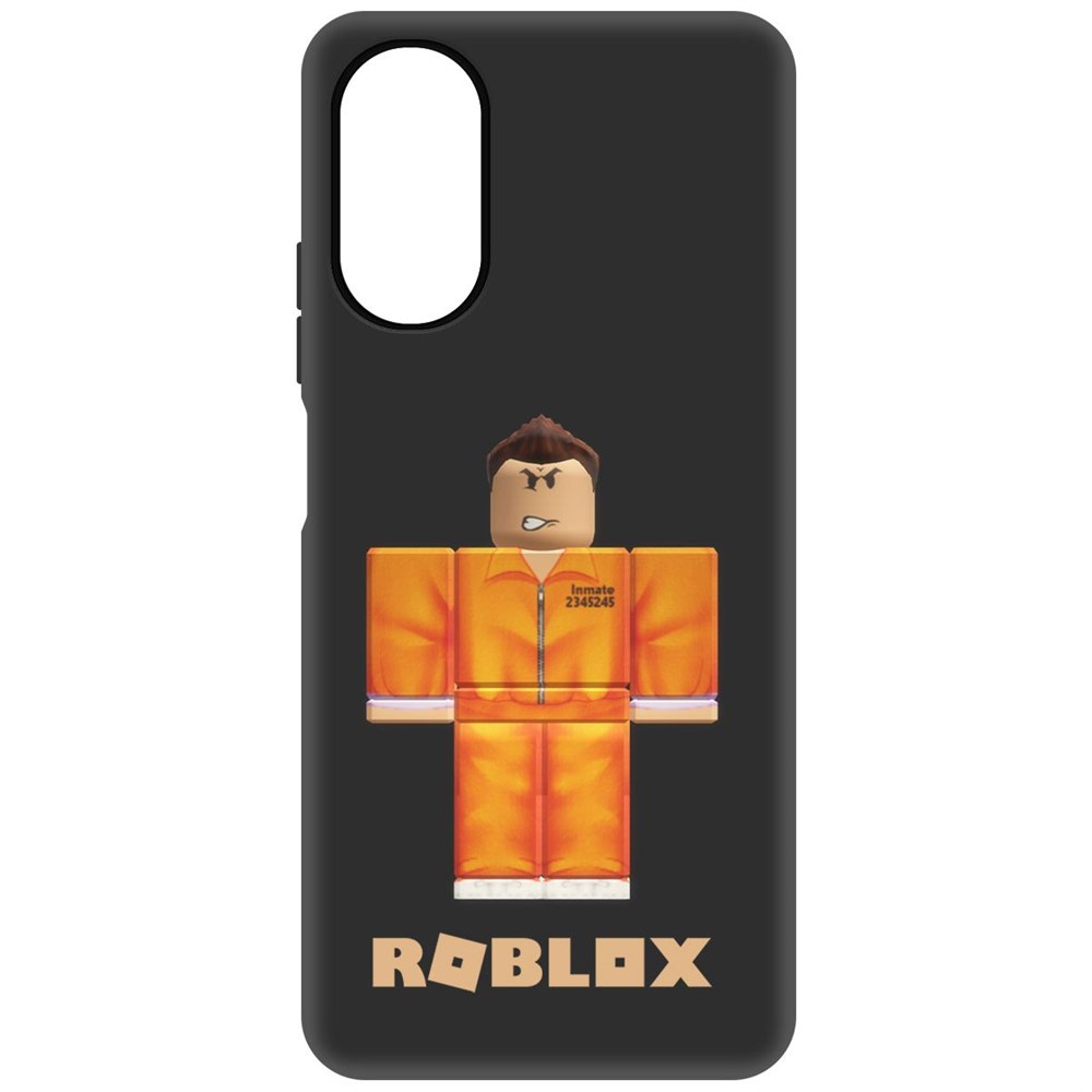 

Чехол-накладка Софт Roblox-Заключенный для Oppo A17, Черный