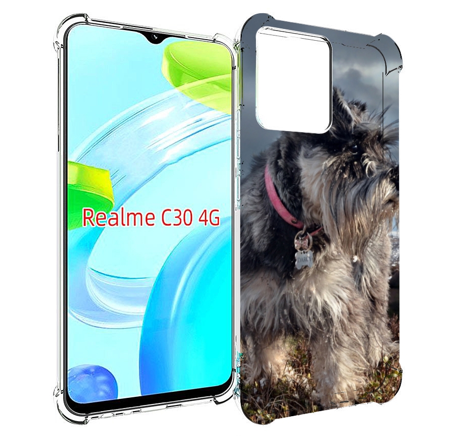 

Чехол MyPads ризеншнауцер 2 для Realme C30 4G / Narzo 50i Prime, Прозрачный, Tocco