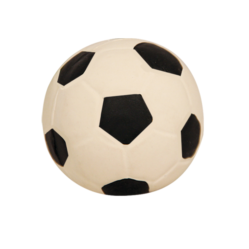 фото Игрушка для собак чистый котик мяч футбольный, резина, 6 см