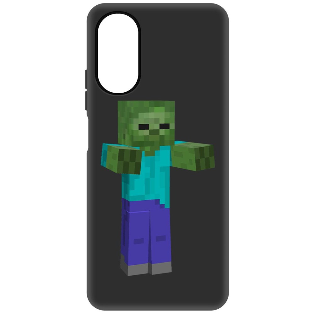

Чехол-накладка Софт Minecraft-Гигант для Oppo A17, Черный