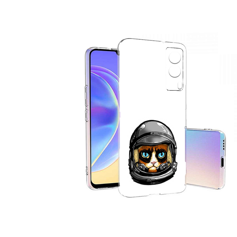 

Чехол MyPads Tocco для Vivo V21E кот космонавт (PT161736.380.400), Прозрачный, Tocco
