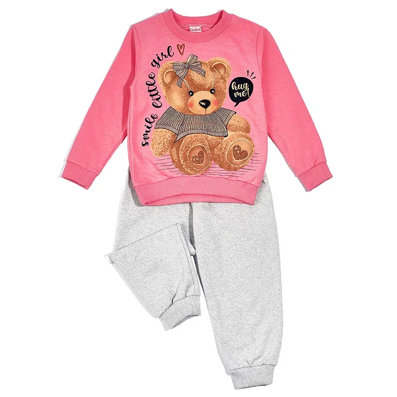 фото Костюм спортивный baziator мишка, розовый, 104