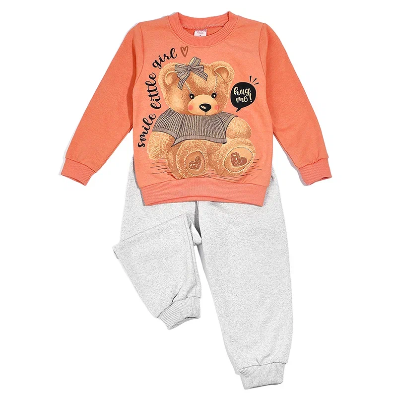 фото Костюм спортивный baziator мишка, оранжевый, 110