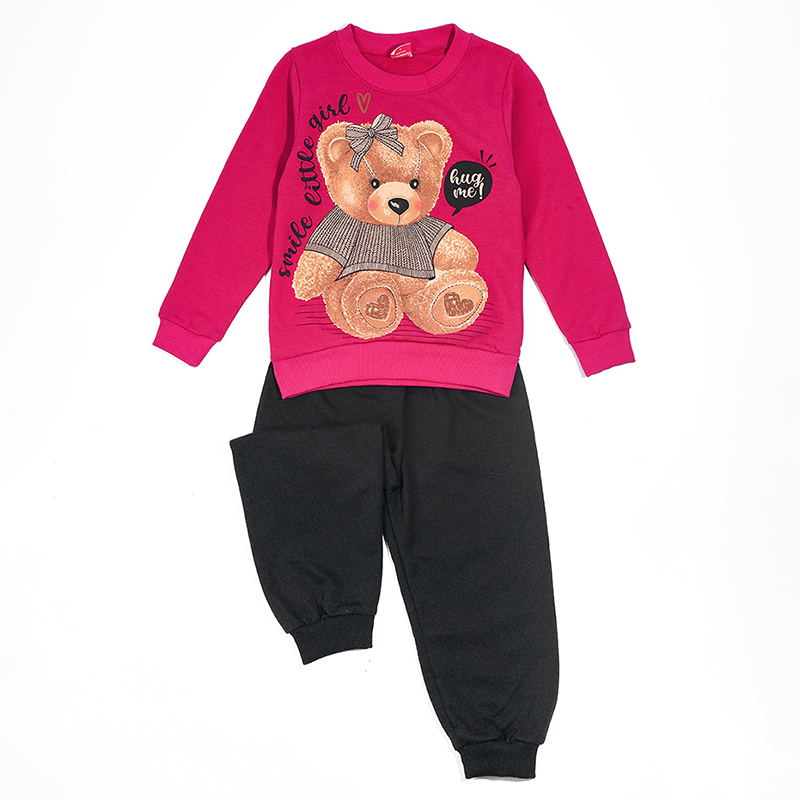 фото Костюм спортивный baziator мишка, фиолетовый, 110