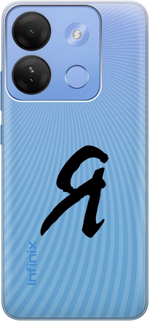 

Силиконовый чехол на Infinix Smart 7 HD "I" прозрачный, Прозрачный;черный, 159433