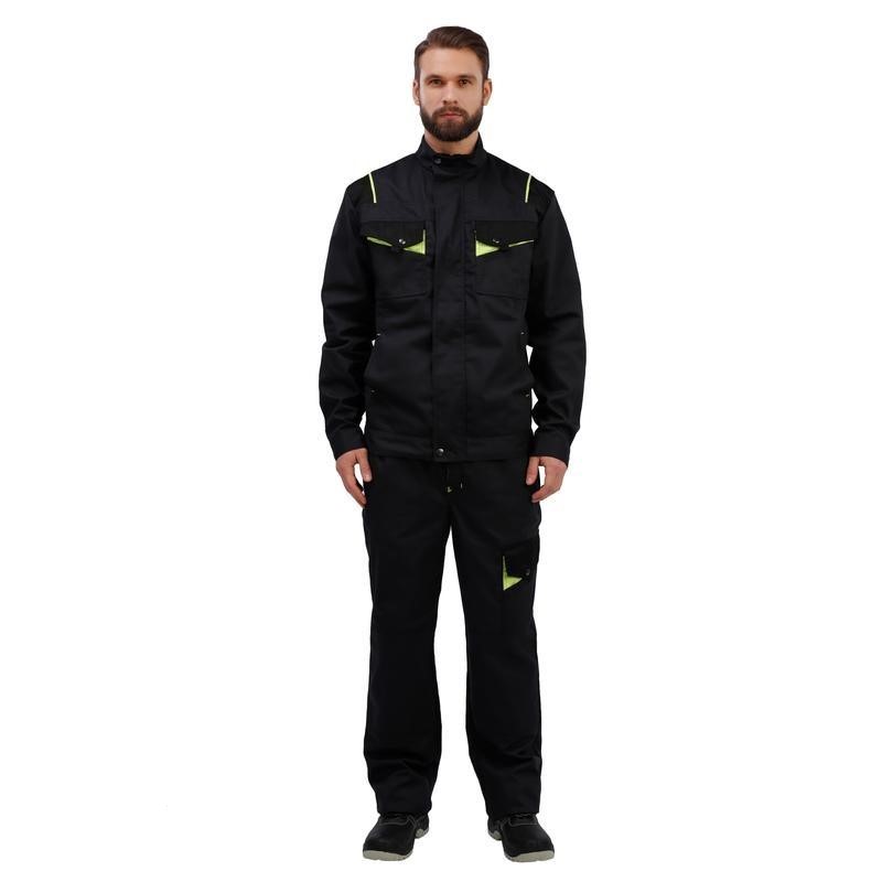 

Куртка рабочая NoBrand 1002367-K черный/серый 48-50, 182-18