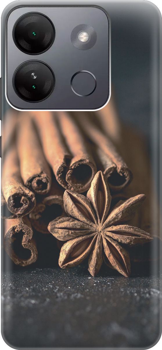 

Силиконовый чехол на Infinix Smart 7 HD "Корица", Коричневый;серый, 159426