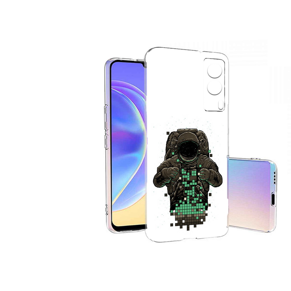 Чехол MyPads Tocco для Vivo V21E космонавт с пикселями (PT161736.380.394)