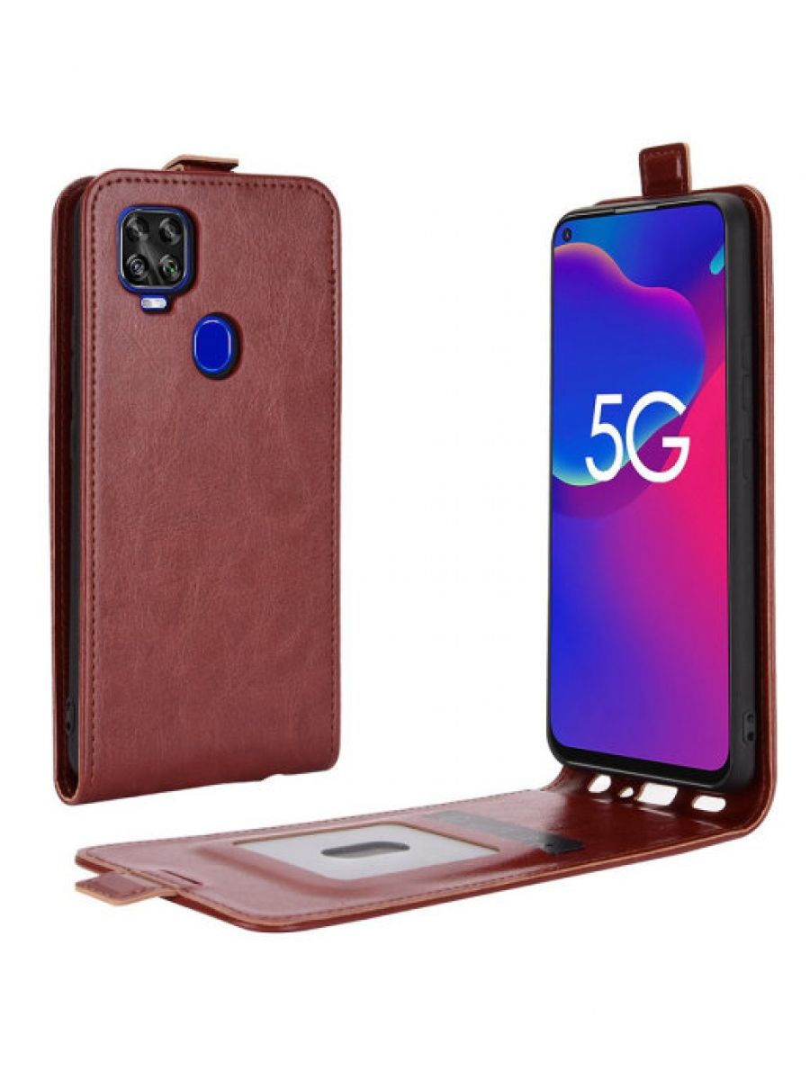 

Чехол книжка Flip для ZTE Blade V2020 коричневый