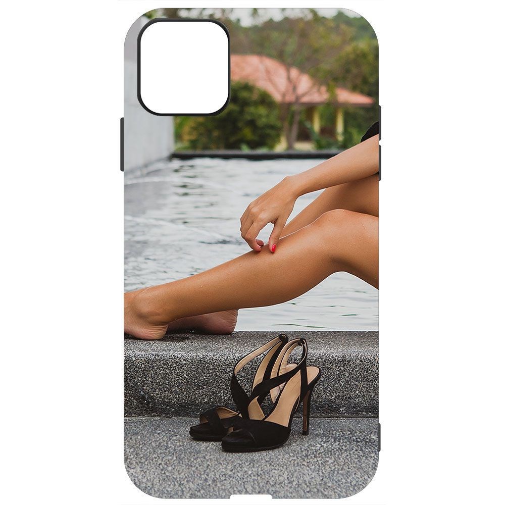 

Чехол-накладка Krutoff Soft Case Босоножки женские для iPhone 11 черный