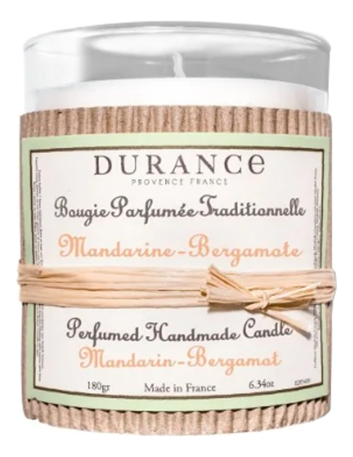 

Ароматическая свеча Durance Mandarine Bergamote 180г мандарин и бергамот, 421429
