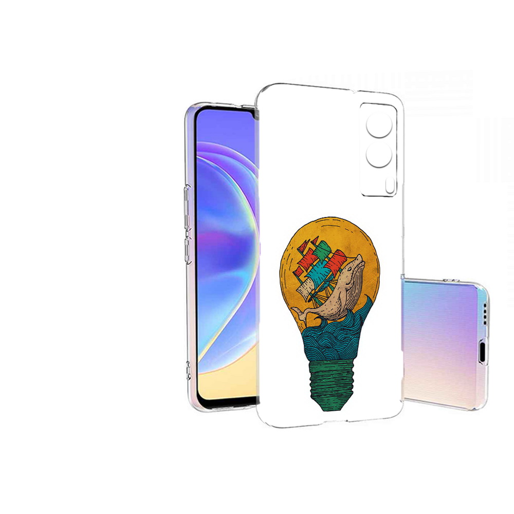 Чехол MyPads Tocco для Vivo V21E кит в лампочке с парусами (PT161736.380.387)