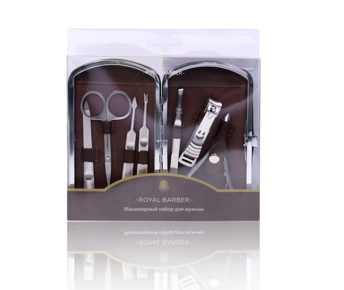 Маникюрный набор Royal Barber для мужчин коммерческая смесительная чашка лезвие открытый гаечный ключ инструмент из нержавеющей стали блендер смеситель аксессуар