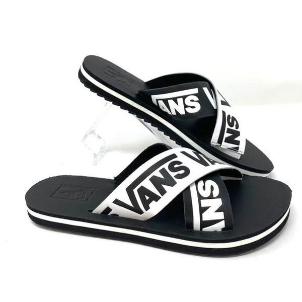 Сланцы женские Vans VN0A4U1ZXX91 black-white 8 US