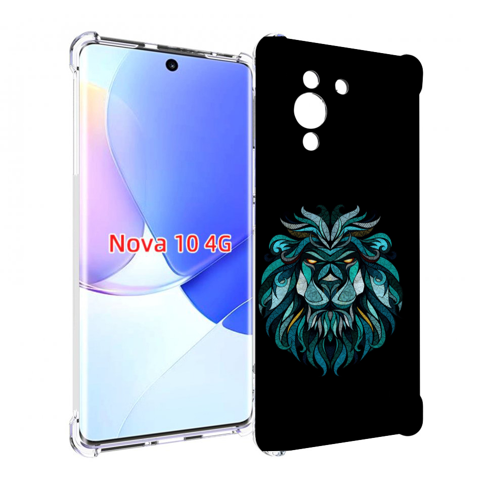 

Чехол MyPads Лев-красивый-зеленый для Huawei Nova 10, Прозрачный, Tocco