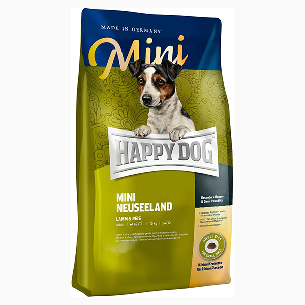 

HAPPY DOG HAPPY DOG SUPREME MINI NEUSEELAND для взрослых собак маленьких пород при аллерги