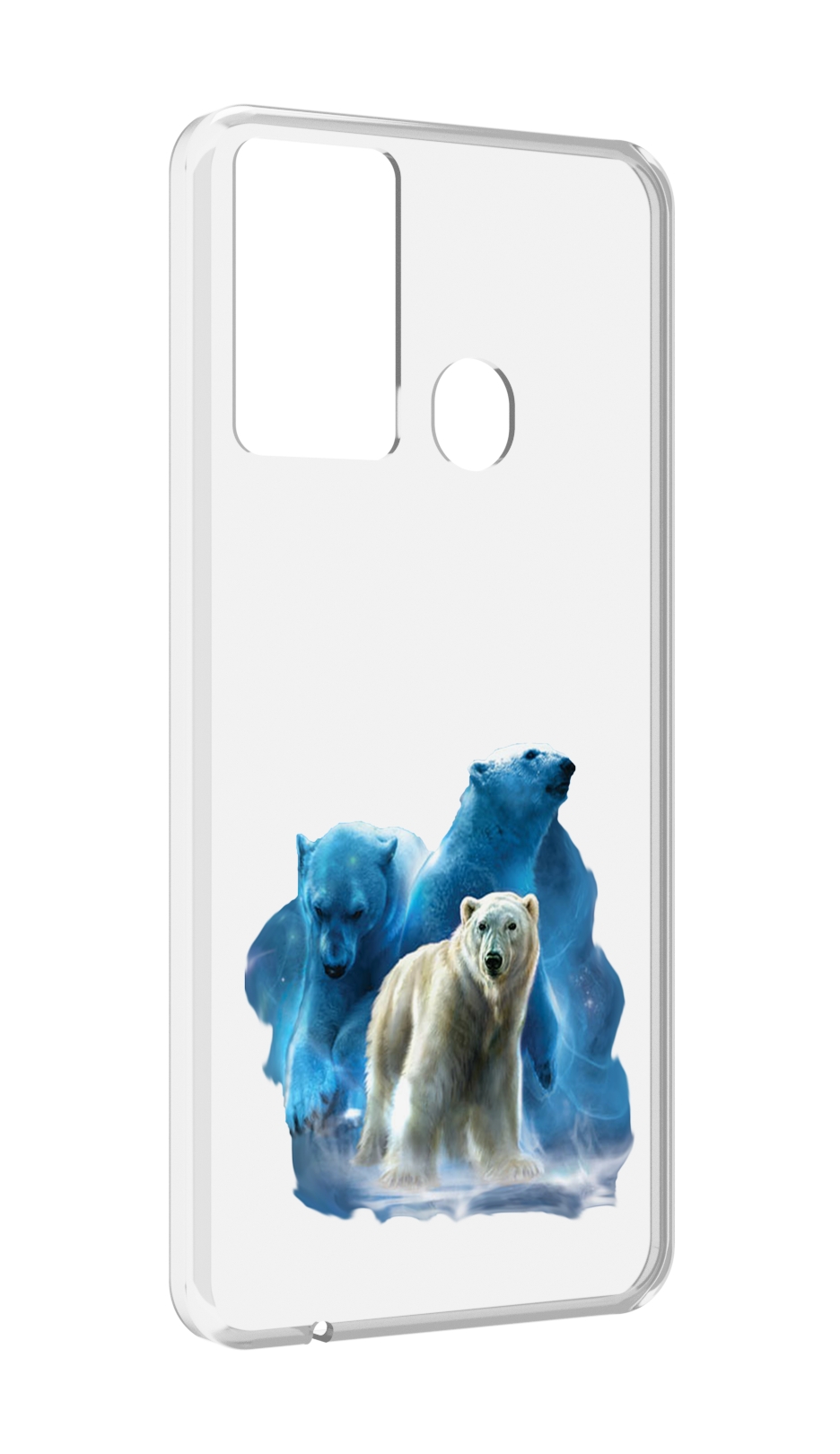 

Чехол MyPads полярный медведь для Itel P37/Itel Vision 2S, Прозрачный, Tocco
