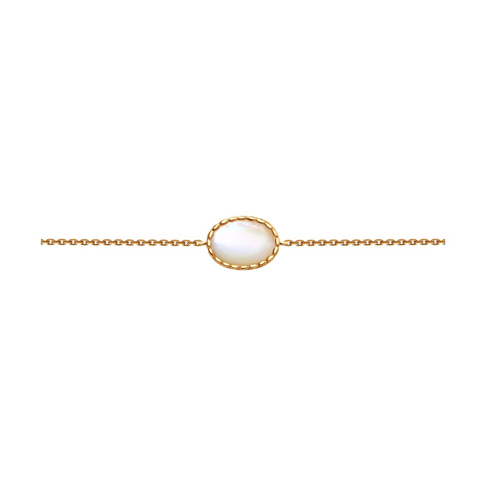 

Браслет из серебра р. 16 Diamant 93-350-01601-1, перламутр, 93-350-01601-1
