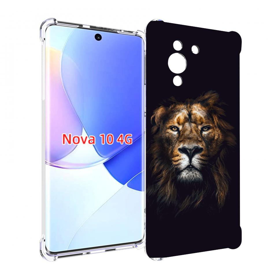 

Чехол MyPads Лев-в-тени мужской для Huawei Nova 10, Прозрачный, Tocco