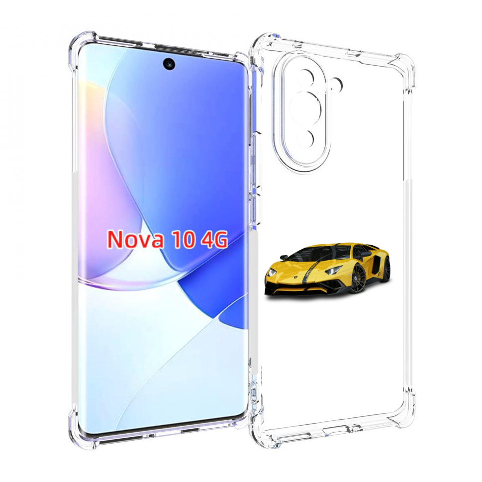 

Чехол MyPads Ламбо мужской для Huawei Nova 10, Прозрачный, Tocco