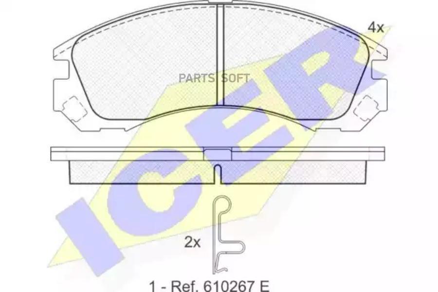 

Колодки дисковые передние mitsubishi space wagon 2.4gdi 98>/gear 2.0-2.5td 95> 181358