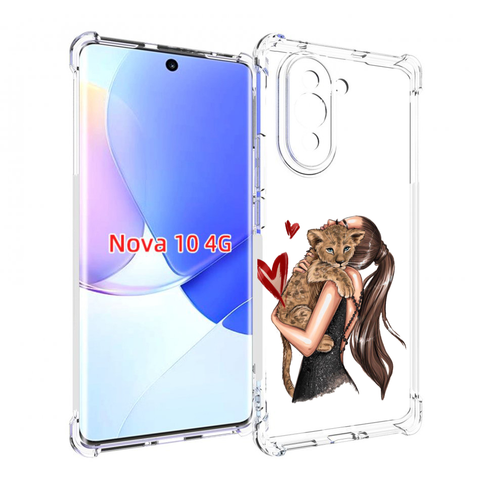 

Чехол MyPads Кошачья-любовь для Huawei Nova 10, Прозрачный, Tocco
