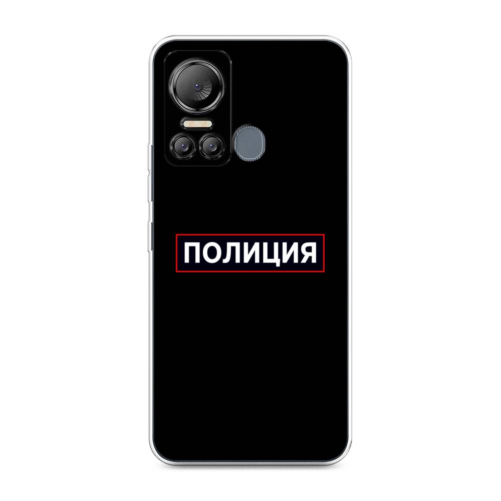 

Чехол Awog на Itel Vision 5 "Police logo", Черный;белый;красный, 3201050-5