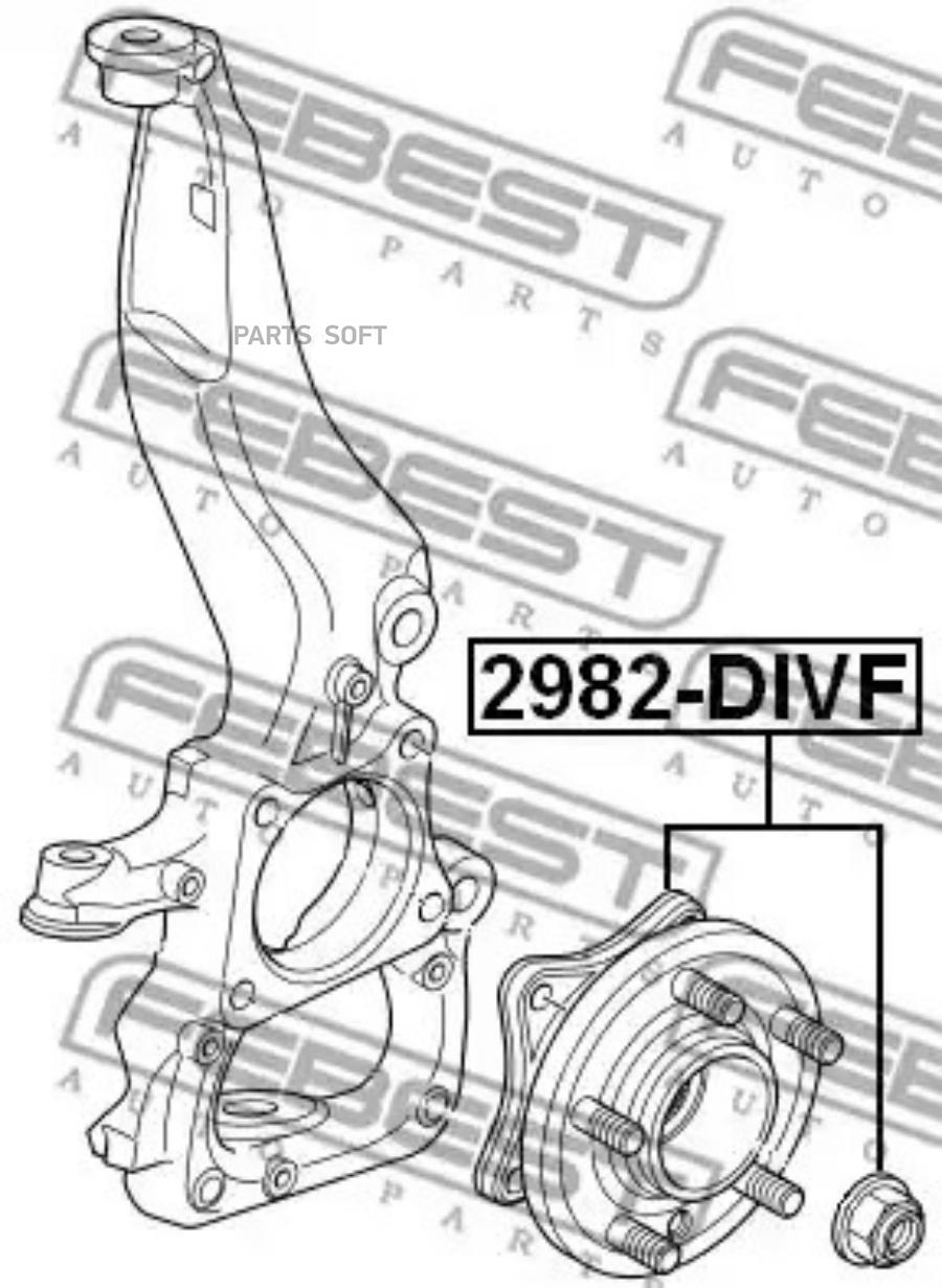 

Ступица в сборе передняя land rover discovery iii 2005-2009 2982-divf