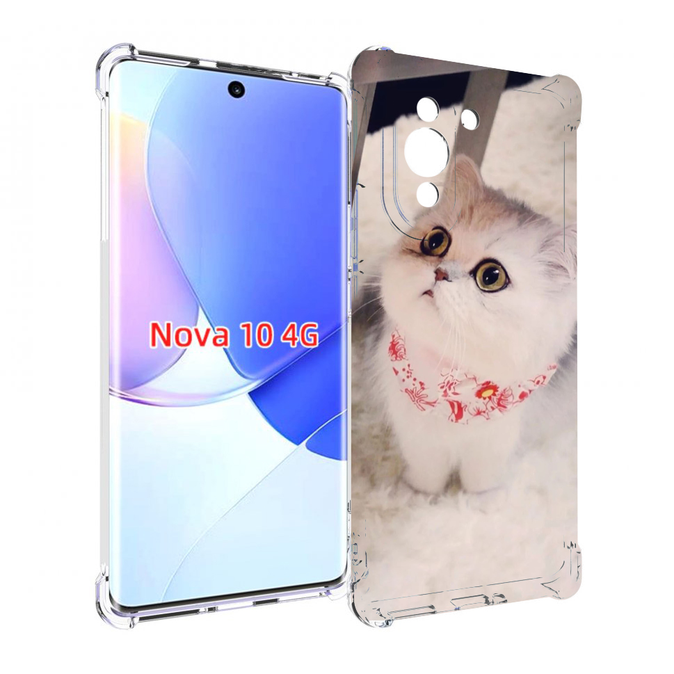 

Чехол MyPads Котеночек женский для Huawei Nova 10, Прозрачный, Tocco