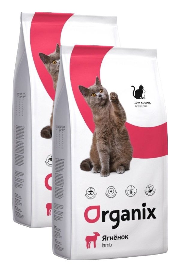 

ORGANIX ORGANIX ADULT CAT LAMB для взрослых кошек при аллергии с ягненком (18 + 18 кг)