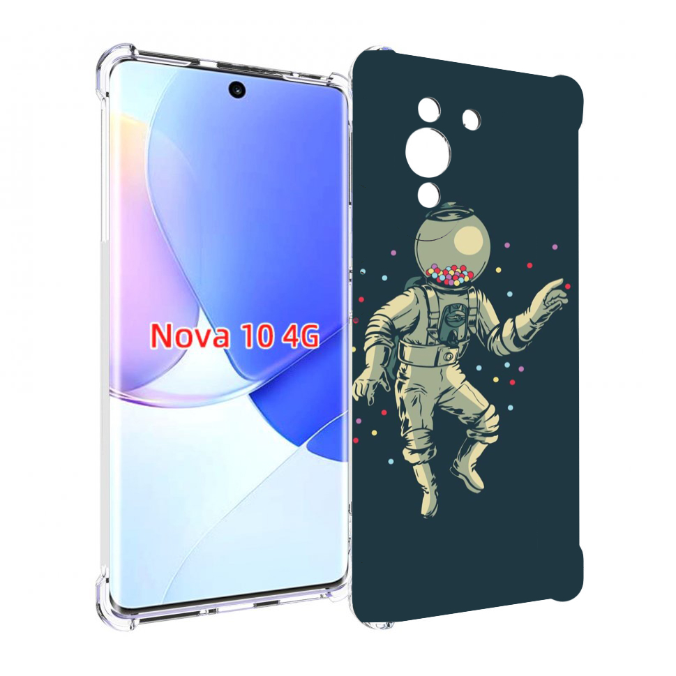 

Чехол MyPads Космонавт для Huawei Nova 10, Прозрачный, Tocco