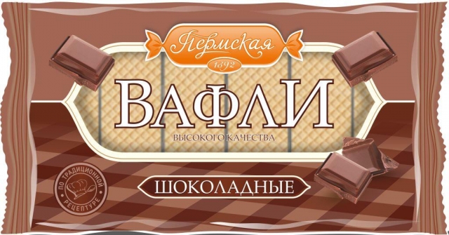 

Вафли Пермская Шоколадные 300 г