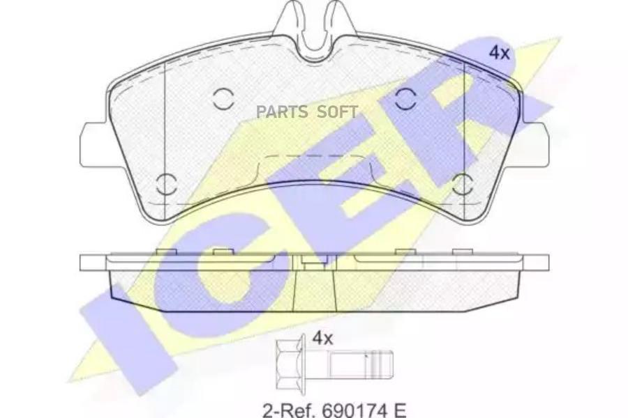 

Колодки Задние Mb Sprinter/Vw Crafter Icer 141849 Icer арт. 141849