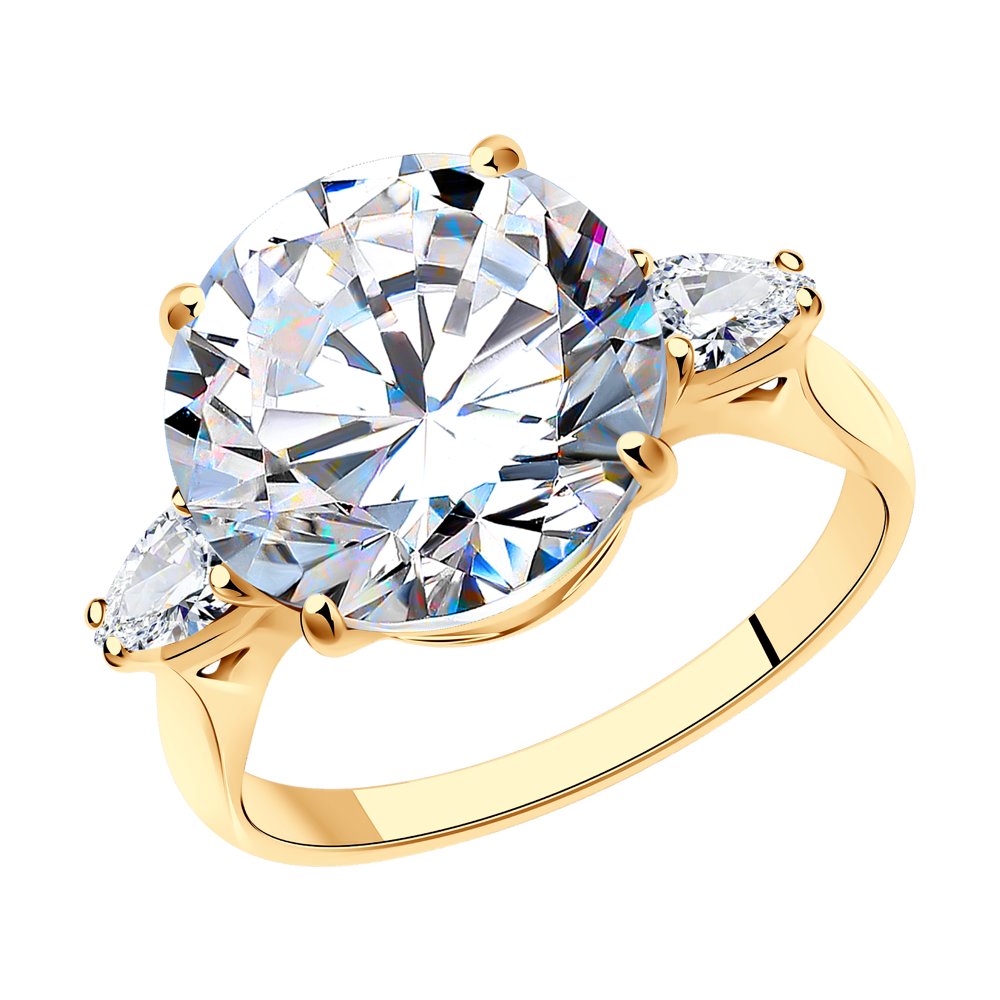 

Кольцо из серебра с фианитом р. 18 SOKOLOV 93010900, 93010900
