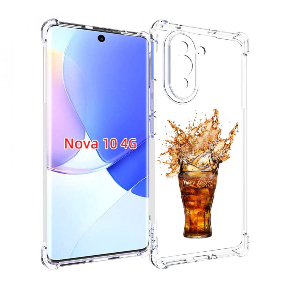 

Чехол MyPads Кола-в-стакане для Huawei Nova 10, Прозрачный, Tocco