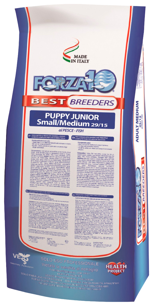 

FORZA10 FORZA10 DOG BEST BREEDERS PUPPY JUNIOR SMALL/MEDIUM для щенков маленьких и средних