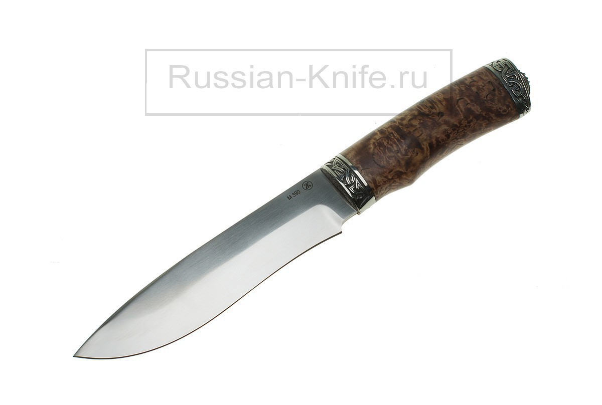 

Нож Беркут (сталь М390) , рукоять - карельская береза