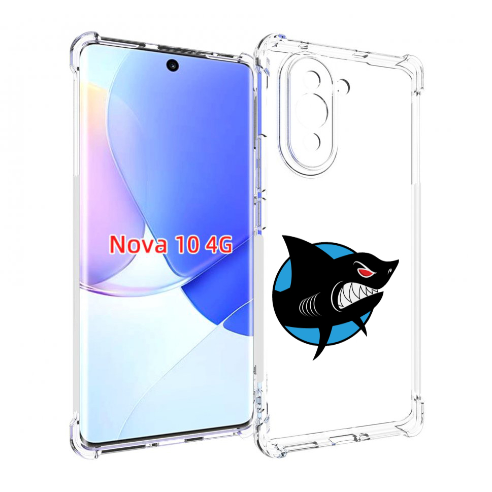 

Чехол MyPads Злая-акула для Huawei Nova 10, Прозрачный, Tocco