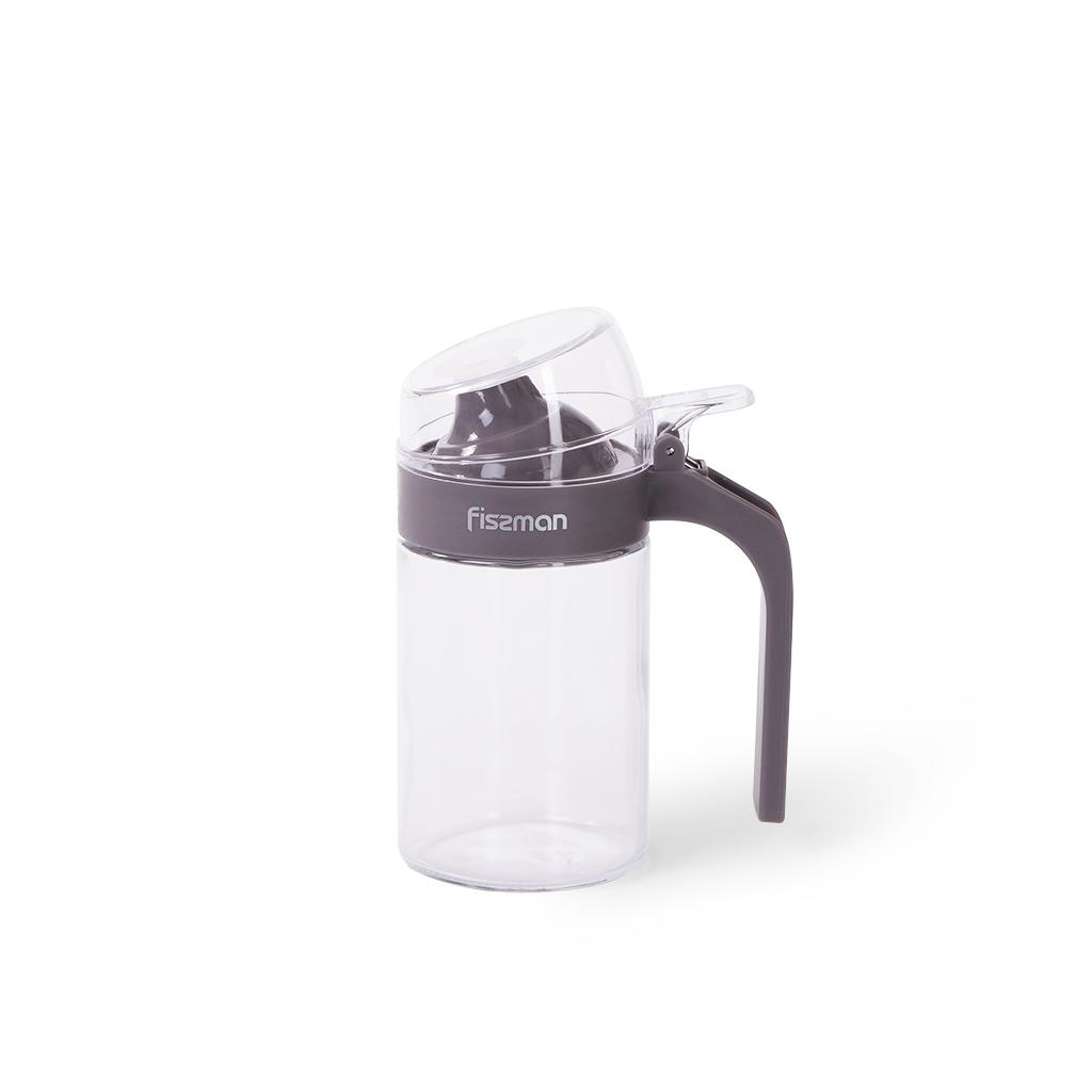 

Fissman Бутылка для масла с пластиковой крышкой 250мл, Прозрачный;черный