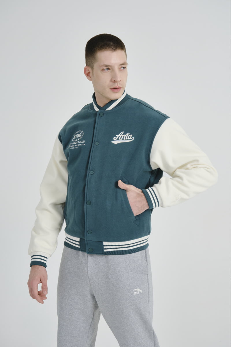 

Бомбер мужской Anta 852348726 Vintage sports зеленый L, 852348726 Vintage sports