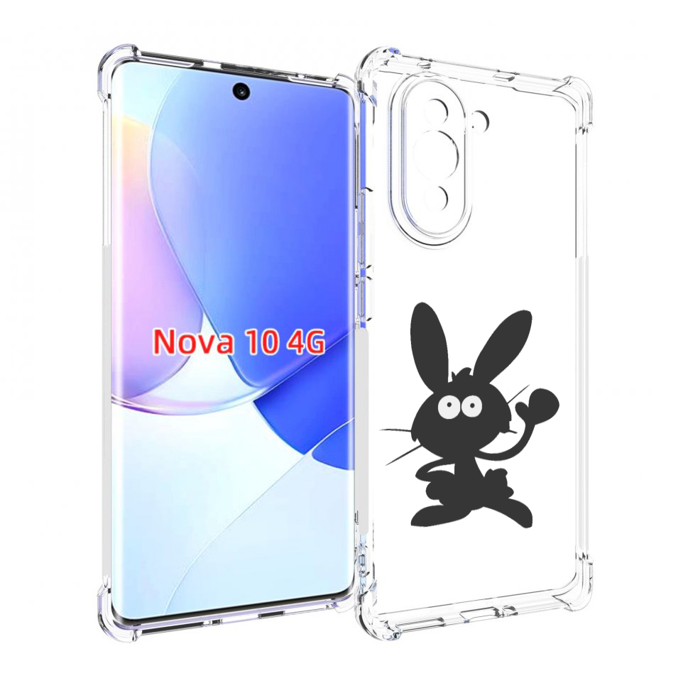 

Чехол MyPads Заяц для Huawei Nova 10, Прозрачный, Tocco