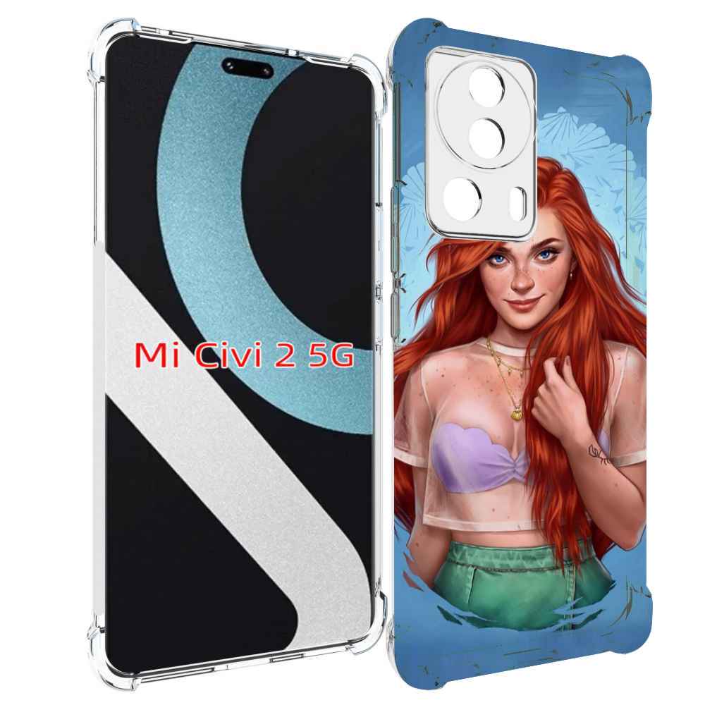 

Чехол MyPads девушка-в-голубом-фоне женский для Xiaomi Civi 2, Прозрачный, Tocco