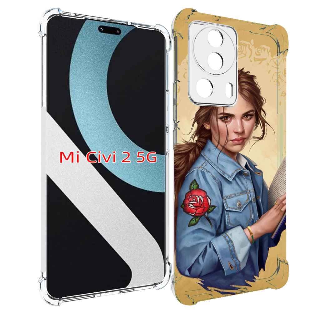 

Чехол MyPads девушка-в-бежевом-фоне для Xiaomi Civi 2, Прозрачный, Tocco