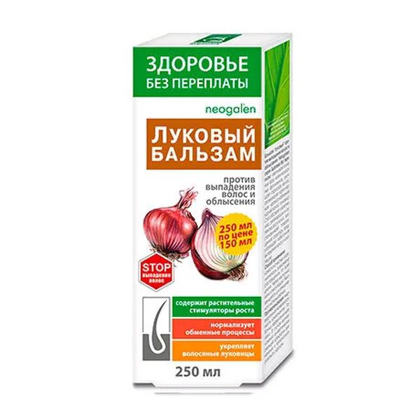 

Бальзам Луковый против выпадения волос и облысения 250 мл